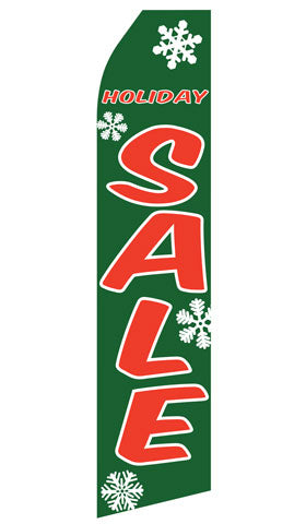 Holiday Sale econo feather flag, 16 ft, single-sided, design 0808