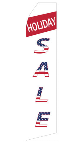 Holiday Sale econo feather flag, 16 ft, single-sided, design 1520
