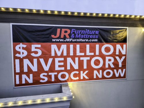 Large vinyl building banner by Ardor Printing