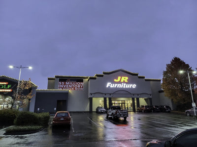 Large vinyl building banners for JR Furniture & Mattress by Ardor Printing, view 4