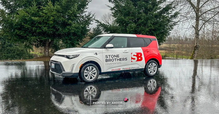 Kia Soul partial wrap for Stone Brothers