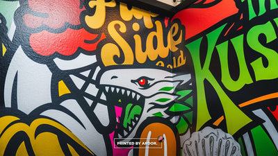 The Kushery Everett graffiti-style wall mural by Ardor Printing, view 7