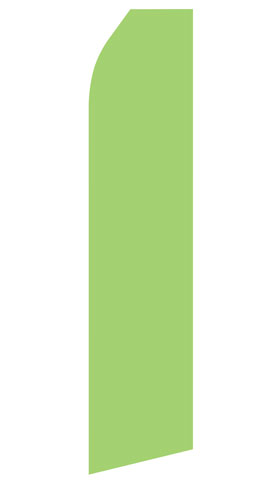 Light Green econo feather flag, 16 ft, single-sided, design 1712