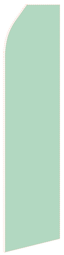 Light Green econo feather flag, 16 ft, single-sided, design 1760
