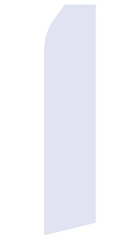 Light Grey econo feather flag, 16 ft, single-sided