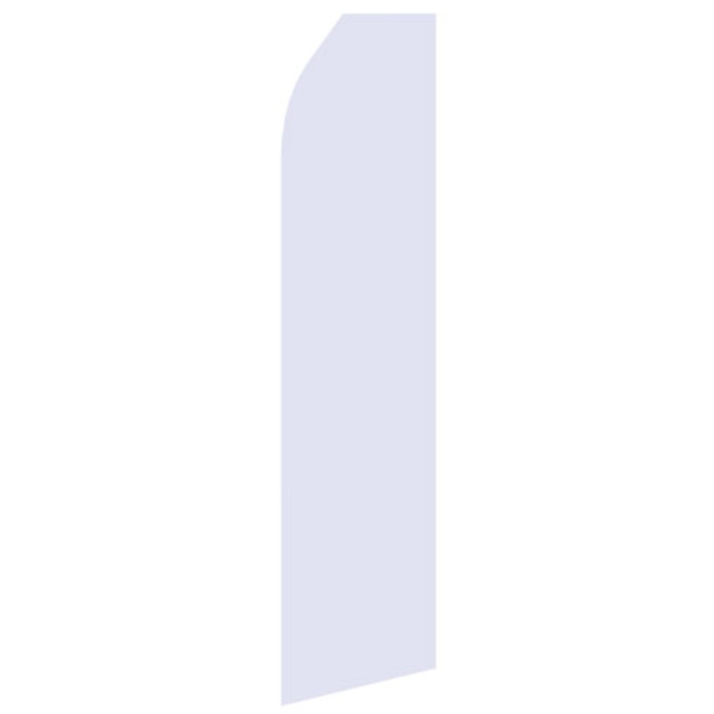 Light Grey econo feather flag, 16 ft, single-sided