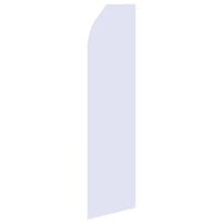 Light Grey econo feather flag, 16 ft, single-sided
