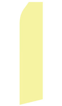 Light Yellow econo feather flag, 16 ft, single-sided