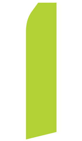 Lime Green econo feather flag, 16 ft, single-sided