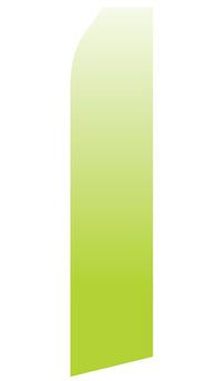 Lime Green Gradient econo feather flag, 16 ft, single-sided