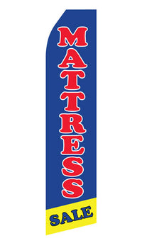 Mattress Sale econo feather flag, 16 ft, single-sided, design 0140