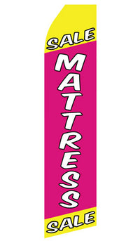 Mattress Sale econo feather flag, 16 ft, single-sided, design 1049
