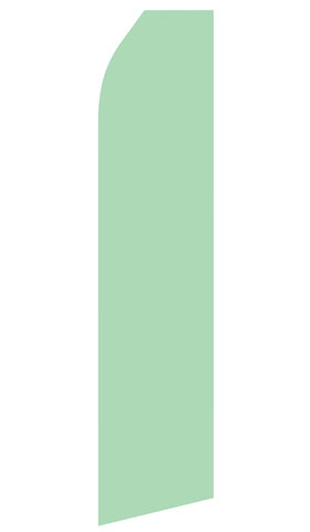 Mint Green econo feather flag, 16 ft, single-sided
