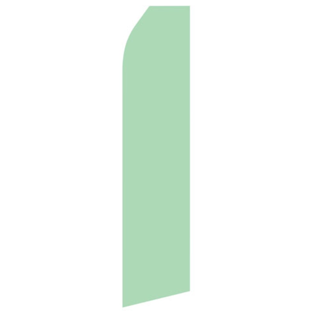 Mint Green econo feather flag, 16 ft, single-sided