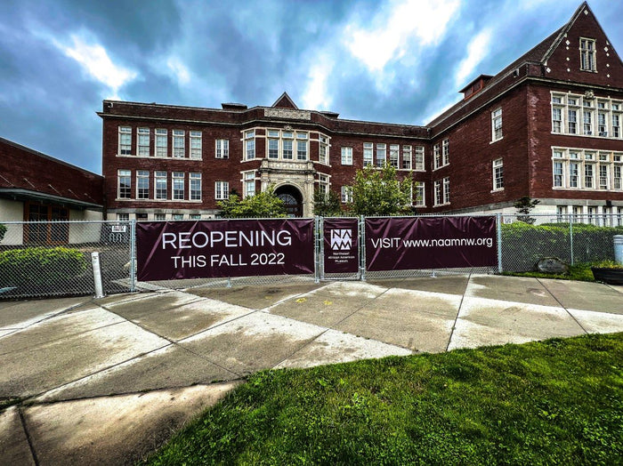 Northwest African American Museum fence banners by Ardor Printing