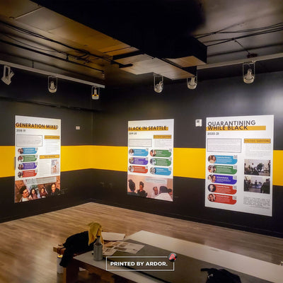 Northwest African American Museum exhibit wall graphics by Ardor Printing, view 5