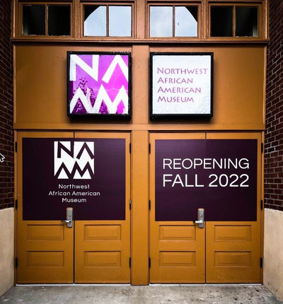 Northwest African American Museum post signs in Seattle by Ardor Printing, view 3