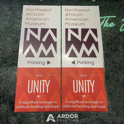 Northwest African American Museum post signs in Seattle by Ardor Printing, view 4