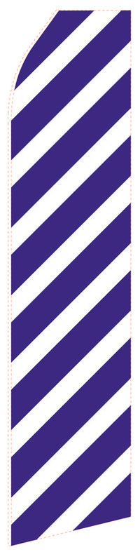 Navy Blue econo feather flag, 16 ft, single-sided
