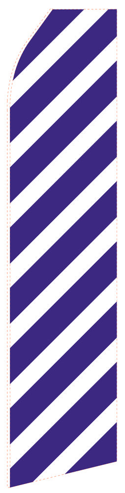 Navy Blue econo feather flag, 16 ft, single-sided