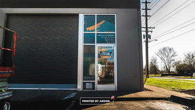 Ooak Prints storefront window graphics and signage by Ardor Printing
