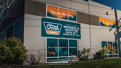 Ooak Prints storefront window graphics and signage, view 12 by Ardor Printing