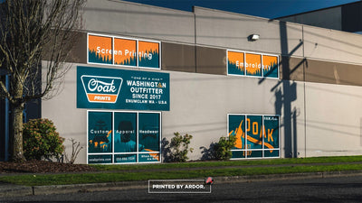Ooak Prints storefront window graphics and signage, view 3 by Ardor Printing