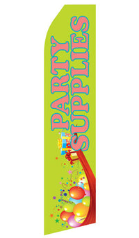 Party Supplies econo feather flag, 16 ft, single-sided, design 0816