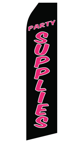 Party Supplies econo feather flag, 16 ft, single-sided, design 1521