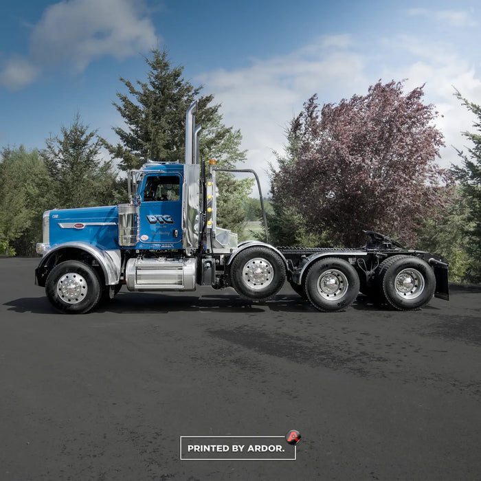 Peterbilt semi truck fleet graphics for DTG Recycle