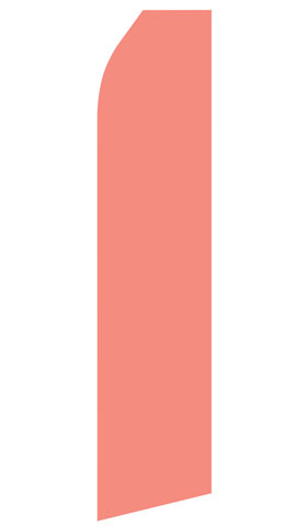 Pink econo feather flag, 16 ft, single-sided, design 1723
