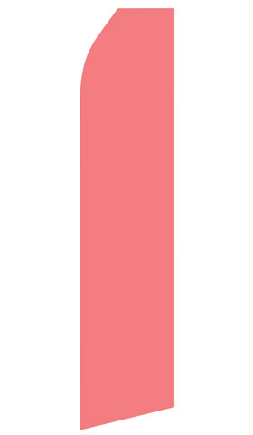 Pink econo feather flag, 16 ft, single-sided, design 1738