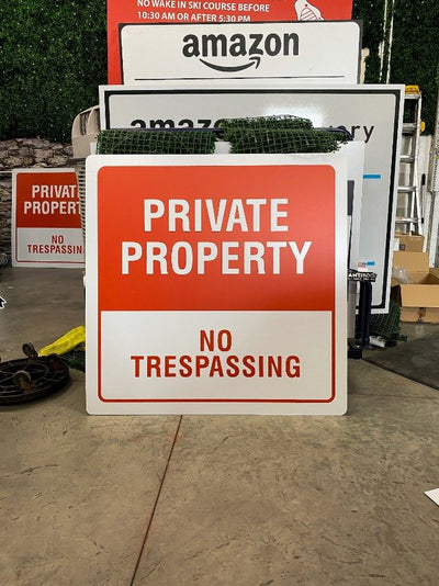 Private property no trespassing signs by Ardor Printing, view 2