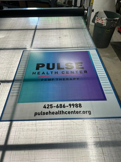 Pulse Health Center printed acrylic sign by Ardor Printing