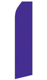 Purple econo feather flag, 16 ft, single-sided, design 1716