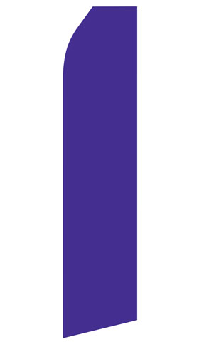Purple econo feather flag, 16 ft, single-sided, design 1716