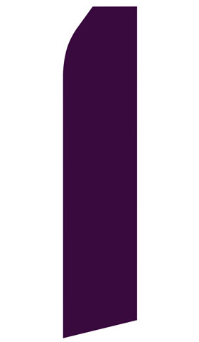 Purple econo feather flag, 16 ft, single-sided, design 1732
