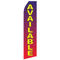 Purple Gradient Available econo feather flag, 16 ft, single-sided