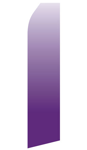 Purple Gradient econo feather flag, 16 ft, single-sided, design 1744