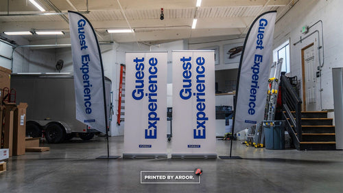 Custom feather flags by Ardor Printing