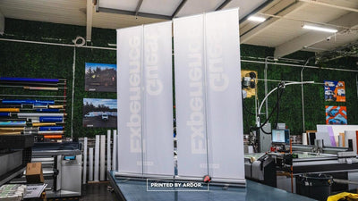 Pursuit Guest Experience retractable banner stands by Ardor Printing, view 2