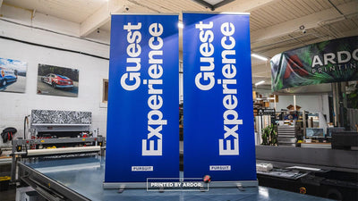 Pursuit Guest Experience retractable banner stands by Ardor Printing, view 5