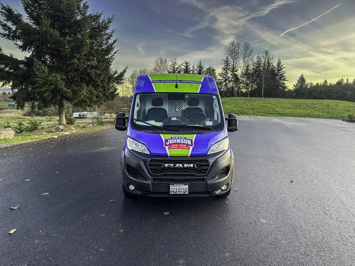 Ram ProMaster van wrap for Gene Johnson Plumbing