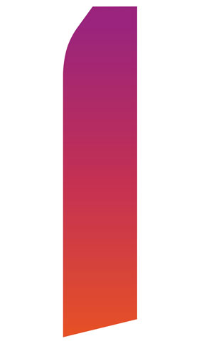 Red Purple Gradient econo feather flag, 16 ft, single-sided