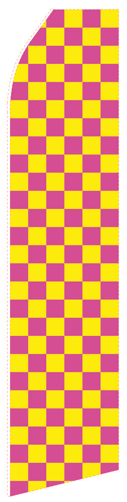 Red Yellow econo feather flag, 16 ft, single-sided