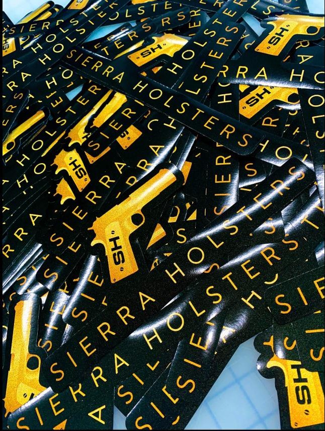 Sierra Holsters reflective stickers printed by Ardor Printing