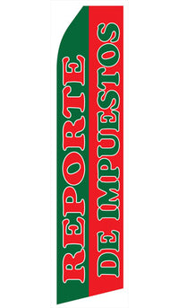 Reporte De Impuestos econo feather flag, 16 ft, single-sided