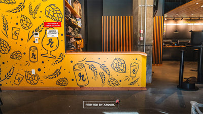 Reuben's Brews brewery wall wrap by Ardor Printing, view 4