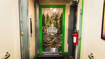 Royal Tree Gardens printed door wraps by Ardor Printing