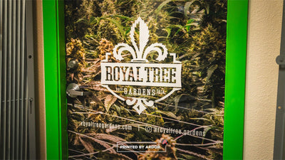 Royal Tree Gardens printed door wraps by Ardor Printing, view 2
